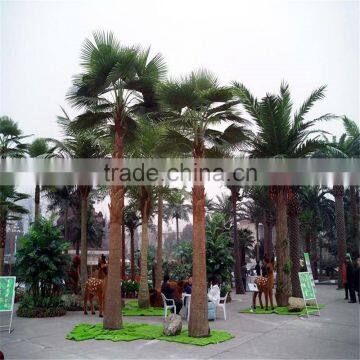 SJ2017200006 hot sale outdoor decorative fake Washington artificial plastic palm tree uv anti