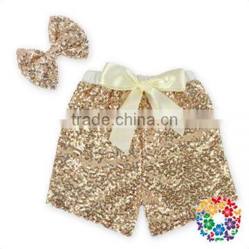 Girls Blue Sparkle Sequin Girls Birthday Sequin Shorts photo-3