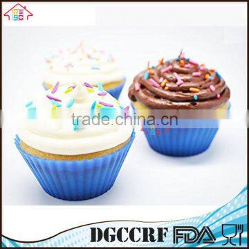 Silicone Baking Cups , 24 Reusable Vibrant Muffin Molds/Cupcake Liners /Mini Chocolate Holders/Truffle Cups, 6 Vibrant Colors photo-2