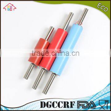 NBRSC High Quality Non Stick Stainless Steel Silicone Rolling Pin Set With Silicone Baking Mat Ball Bearings photo-4