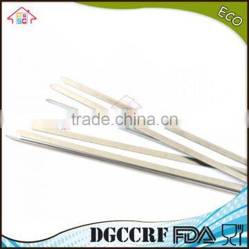 NBRSC New 10 Pcs Stainless Steel BBQ Barbecue Cooking Kebab Flat Skewers Needle Fork photo-6