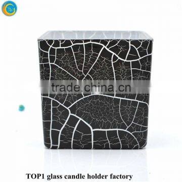 stone candle holder Luxury Matte black candle jar scented candles jar for holiday