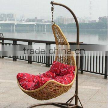 Garden Outdoor Furniture Rattan Hanging Hammock Wicker Swing Chair photo-5