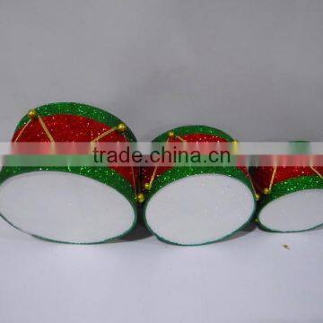 Christmas decoration cheap metal drum