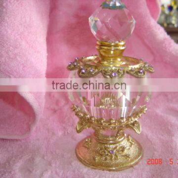 unique smart high quality empty antique perfume bottles crystal