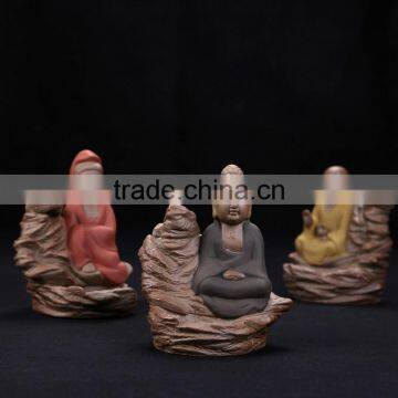 Buddha Guanyin Backflow Incense Burner Ceramic Crafts Decoration