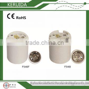 E27 Porcelain Lamp Socket Ceramic Ceiling Lamp Holder photo-2