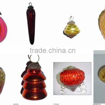 christmas hanging decoration glass