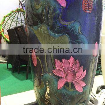 Hotel Led Water Fountain Vase Fiberglass Resin Crafts Decorations photo-3