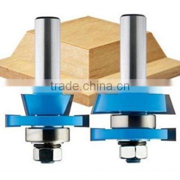 KMJ-1024 woodworking tools cutter,stile & rail router bit set with bearing