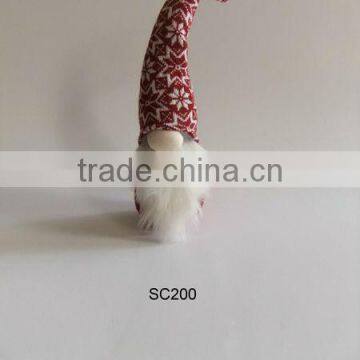 Christmas fabric old man sit decoration