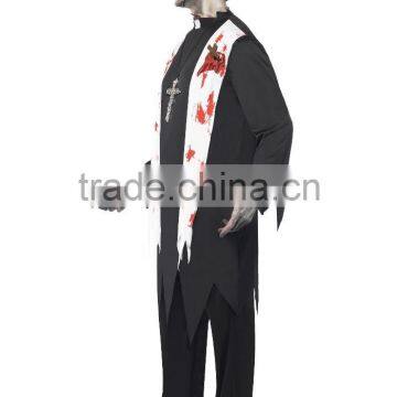 Day Of The Dead Priest Costume Halloween Fancy Dress photo-2