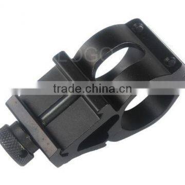 T2008 Durable Gun Optical Sight Flashlight Mount Holder Clip Clamp Black
