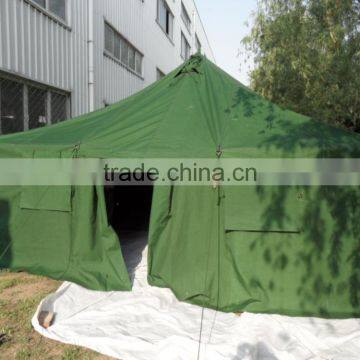 powder coating Steel Pole Canvas 4 season Military army tent