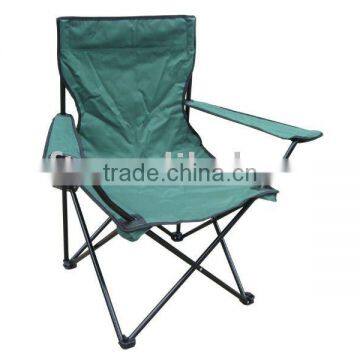 Beach chair with armrest