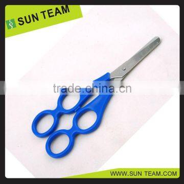 SC085L 6-3/4" Left hand finger insert stationery scissors for shape cutting