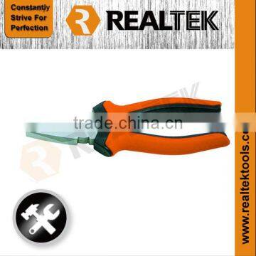 Professional Nickel-planted Combination Pliers With Bi-color Plastic Handles