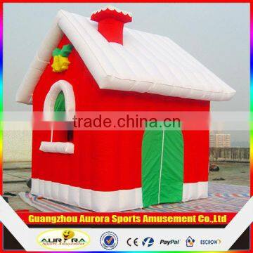 2016 best popular Inflatable Christmas Santas House with factory lower price