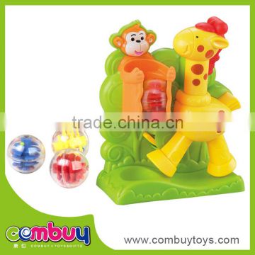 Intelligence parent-child game toy cartoon plastic giraffe toy