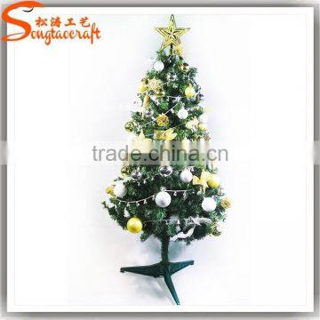 Artificial Plastic Mini Led Fiber Optic Pvc Christmas Tree Ornament for Home Decoration Lighted Pine Needle Trees Festival photo-3