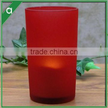 Red customized soy candle for birthdays