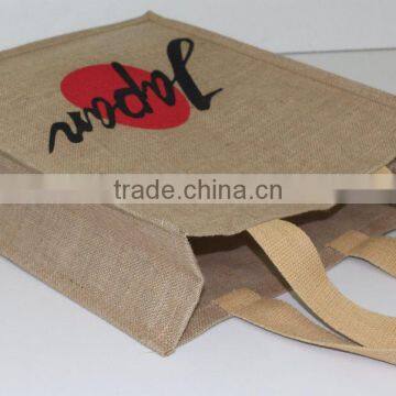 Ecologocal Bag for Promotion - Made From Golden Fibre Jute - Inside pp Lamination for High Strength & Water Proofing photo-3