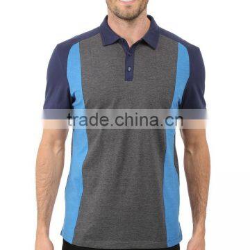 Fashion Color Contrast Cotton Polo Shirt For Men