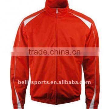 tracksuits design for 2012,contrast color zip tracksuits design,polyester microfibre jogging suit design