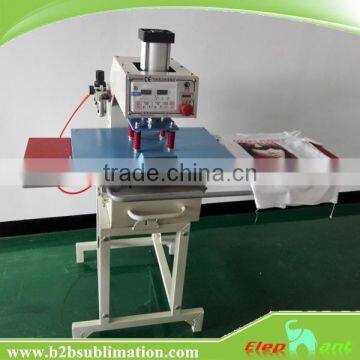 Pneumatic printing press machine with dual workig platen