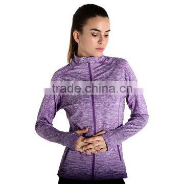 Wholesale Women Gym Fitness Jacket Breathable Outer Sports Wear 2017 photo-5