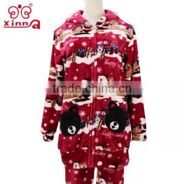 2016 new style fashion OEM holiday wholesale women christmas pajamas