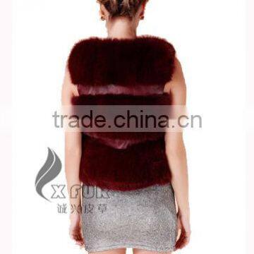 CX-G-B-115C European Fashion Genuine Fox Fur Vest photo-3