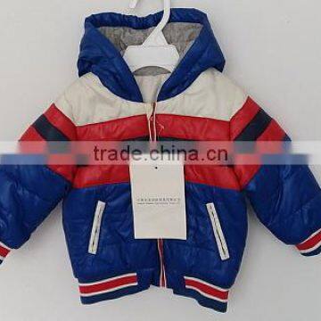 2016 boys colorful stripe ski coat