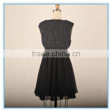 Ladies New Model Dress Designs Frocks Black Tutu Dress Summer Dress photo-3