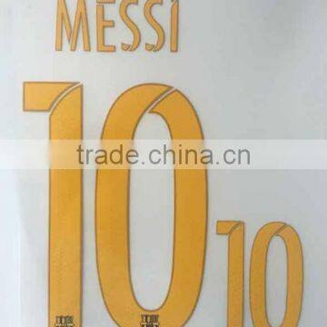 Custom Plastisol Type Soccer Number Heat Transfer Printing For Jerseys With Anti Sublimation photo-5