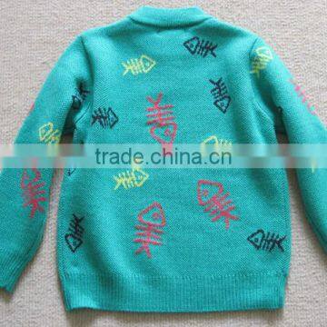 2016 High Quality Cotton Pullover Knitted Pattern Baby Sweater Design for Boys photo-5