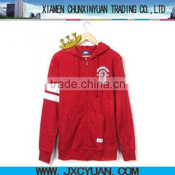 high quality plain hoodie for mens with custom printings made in china