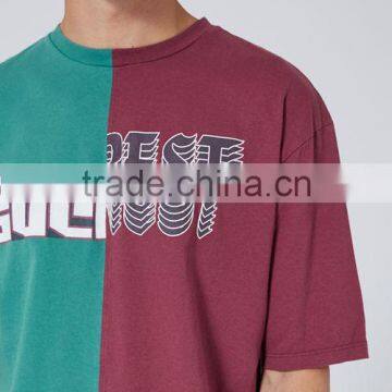 Custom Latest Men Asymmetric Personality Trend T - Shirts photo-4