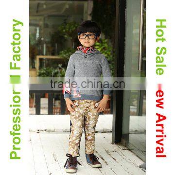 Fashion design cotton warm boys kids sporting clothes