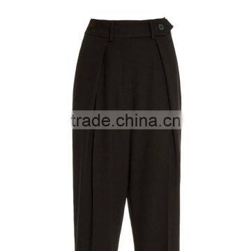 OEM Big Promotion Wide Leg Black Casual Dress Pants for Ladies photo-6