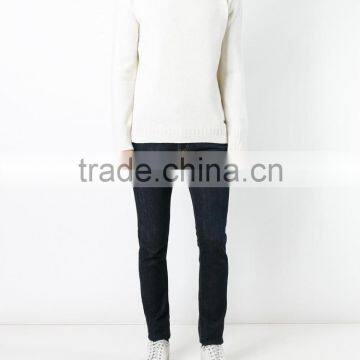High Quality Cream Roll Neck Jumper Wool Sweater Men photo-4