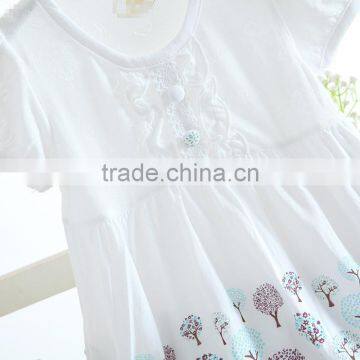 Wholesale Summer Cotton Printing Baby Girl Shirt Dress photo-3