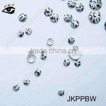 Leopard Nailhead Iron on Metal Studs With Leopard Pattrn photo-2