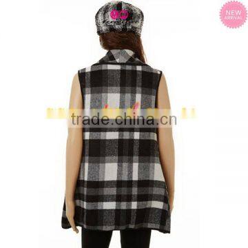 FACTORY Dazzle Tweed Wholesale Fleece Vest photo-3