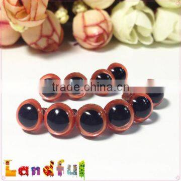 12mm Glitter Metallic Red Plush Fabric Animal Toys Plastic Eyes photo-5