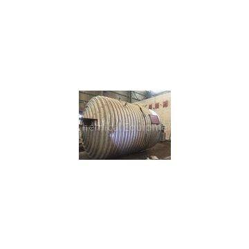 Corrosion resistance stainless steel reactor vessel half pipe coiled