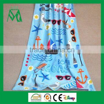 Customized 100% cotton woven beach wrap towel