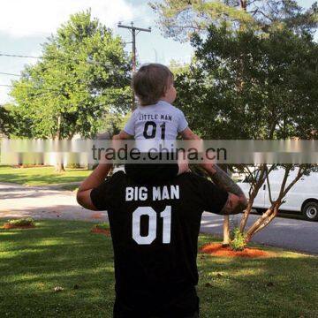 Custom Printed Cotton Sports Clothing Father and Baby T-shirt Family Matching Clothes photo-2