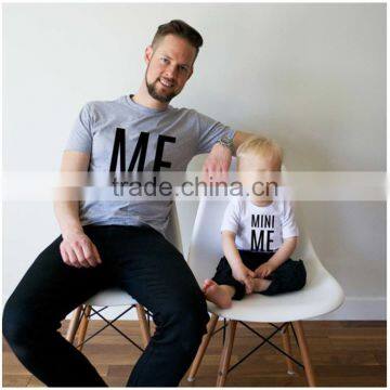 2017 Summer Printing Short Sleeve Baby T-shirt Father and Son Casual Family Clothes photo-2