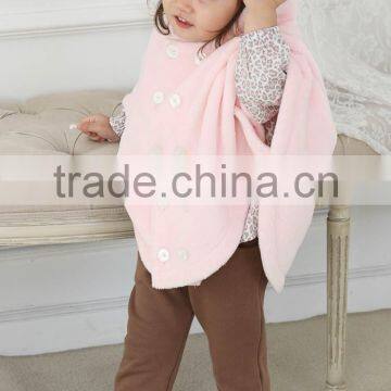 Lovelybabies Fashion Girls Button Cloak Long Sleeve Hooded Cape Coat Cloak photo-6